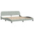 Bed Frame "Dover" Light Gray 76"x79.9" Velvet A949-373299