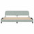  Bed Frame "Dover" Light Gray 76"x79.9" Velvet A949-373299