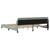  Bed Frame "Dover" Light Gray 76"x79.9" Velvet A949-373299