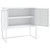  Sideboard White 29.5"x13.8"x29.5" Steel A949-335872