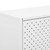  Sideboard White 29.5"x13.8"x29.5" Steel A949-335872
