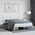  Metal Bed Frame without Mattress with Headboard White 59.1"x78.7 A949-374488