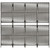  Room Divider 4 Panels Gray Poly Rattan A949-365378