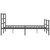  Metal Bed Frame without Mattress with FootboardBlack 59.1"x78.7 A949-355385