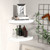  Floating Corner Shelves 2 pcs White 9.8"x9.8"x1.5" MDF A949-323896