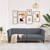  Sofa 3-Seater Dark Gray Velvet A949-372586