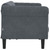  Sofa 3-Seater Dark Gray Velvet A949-372586