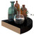 Floating Corner Shelves 2 pcs High Gloss Black 9.8"x9.8"x1.5" MDF A949-323890