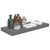  Floating Wall Shelf High Gloss Gray 23.6"x9.3"x1.5" MDF A949-323790