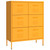  Drawer Cabinet Mustard Yellow 31.5"x13.8"x40" Steel A949-336146