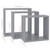  Wall Cube Shelves 3 pcs Gray MDF A949-323951