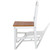  Dining Chairs 6 pcs White Pinewood A949-271497
