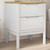  Bedside Cabinet FLORO White 17.7"x15.4"x22.4" Solid Wood Pine A949-374003