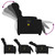  Electric Massage Recliner Chair Black Fabric A949-3206896