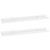 Wall Shelves 2 pcs High Gloss White 23.6"x3.5"x1.2 A949-326649