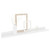 Wall Shelves 2 pcs High Gloss White 23.6"x3.5"x1.2 A949-326649