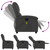  Massage Recliner Chair Gray Real Leather A949-371796