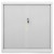  Sliding Door Cabinet Gray 35.4"x15.7"x35.4" Steel A949-336430