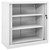  Sliding Door Cabinet Gray 35.4"x15.7"x35.4" Steel A949-336430