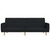  2-Seater Sofa Bed Black Fabric A949-375786
