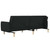  2-Seater Sofa Bed Black Fabric A949-375786