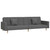  2-Seater Sofa Bed with Two Pillows Dark Gray Fabric A949-375900
