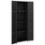  Garden Storage Cabinet Black 23.2"x15.7"x70.9" Poly Rattan A949-319872