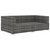  2 Piece Patio Sofa Set with Cushions Poly Rattan Gray A949-48323