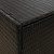  Garden Storage Cabinet Black 78.0x21.9x31.5" Poly Rattan A949-319870