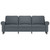  3-Seater Sofa Dark Gray 70.9" Velvet A949-359540