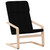  Relaxing Chair with Footstool Black Fabric A949-3154961