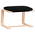  Relaxing Chair with Footstool Black Fabric A949-3154961