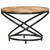  Coffee Table Black 23.6"x23.6"x15.7" Solid Rough Mango Wood A949-321935