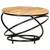  Coffee Table Black 23.6"x23.6"x15.7" Solid Rough Mango Wood A949-321935