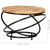  Coffee Table Black 23.6"x23.6"x15.7" Solid Rough Mango Wood A949-321935