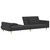 2-Seater Sofa Bed with Two Pillows Dark Gray Fabric A949-375800