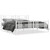  Metal Bed Frame without Mattress with Footboard White 76"x79.9 A949-376397