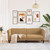  Sofa 3-Seater Brown Faux Suede Leather A949-372594