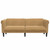  Sofa 3-Seater Brown Faux Suede Leather A949-372594