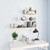  Wall Display Shelf 3 pcs White and Sonoma Oak Engineered Wood A949-800203