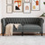  Chesterfield Sofa 2-Seater Dark Gray Fabric A949-372548