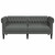  Chesterfield Sofa 2-Seater Dark Gray Fabric A949-372548