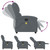  Massage Recliner Chair Dark Gray Velvet A949-371809