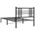  Metal Bed Frame without Mattress with Headboard Black 39.4"x78.7 A949-376319