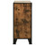  Storage Cabinet Rustic Brown 28.3"x14.2"x32.3" Metal and MDF A949-335911