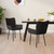  Dining Chairs 2 pcs Black Velvet A949-344826