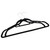  50 pcs Clothes Hanger Set Anti-slip Black Velvet A949-289921