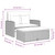  Patio Sofa with Cushions 2-Seater Gray Poly Rattan&Acacia Wood A949-365142