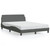  Bed Frame "Dover" Dark Gray 53.9"x74.8" Fabric A949-3207668