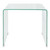  Coffee Table Tempered Glass 19.5"x19.7"x17.7" Clear A949-244188